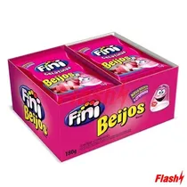 Bala de Gelatina Fini Beijos 12X15G