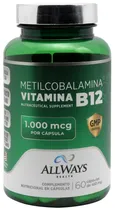 Allways Health Metilcobalamina Vitamina B12 (60 Cápsulas)