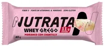 Barra de Proteína Nutrata Whey Grego Morango com Chantilly - 40G