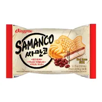 Sorvete Binggrae Samanco Feijão Vermelho Sanduíche 150ML