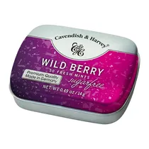 Bala Cavendish Wild Berry Sem Açúcar Lata 14G