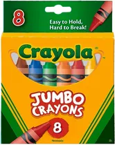 Giz de Cera Crayola Jumbo 52-0389 (8 Unidades)