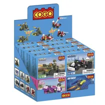 Bloques Cogo City Vehículos Exhibidor X 16