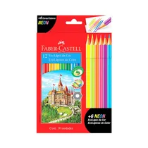 Ecolápices de Color Faber Castell 120112+6N 12 + 6 Unidades