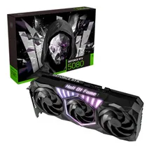 Placa de Vídeo Galax Geforce RTX5080 Galax Hof Gaming Edition, 16GB GDDR7, 256BITS, 1X HDMI 3X Displayport, 58NZN6MDCXHO, Preto