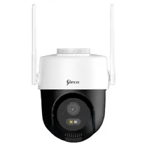 Camera de Segurança Sieco S38PT Outdoor / Wifi / 1080P / Microfone / Alarma / Detecção Humana / Visao Noturna - Branco/ Preto