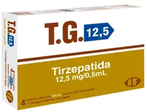 T.G. Tirzepatida 12.5MG (0.5ML de 4 Unidades + Seringas)