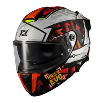 Capacete Axxis Hawk SV Sketchbook B2 - Articulado - Tamanho XL - com Óculos Interno - Matt