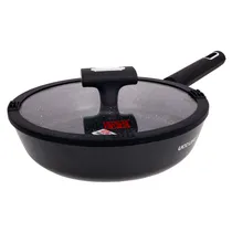 Frigideira Antiaderente de Indução Ucc Life, 22 CM, Preta