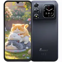 Celular Fossibot S7 Dual Sim de 128GB/4GB Ram de 6.9" 16MP/8MP - Preto