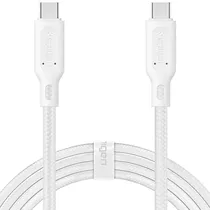 Cabo Spigen Durasync C11C1 000CA25703 USB-C A USB-C 2.0 (1.5 Metros) - Branco