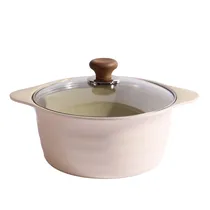 Ecoramic Cacerola Ceramica c/Tapa Marfil 24CM