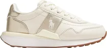 Tênis Infantil Polo Ralph Lauren RL00983100 Creme/Dourado - Feminino