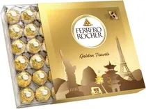Chocolate Ferrero Rocher Golden Travels 48 Peças - 600G