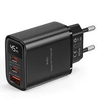 Carregador Wiwu WI-G011 Firefly USB-A/USB-C 45W - Preto