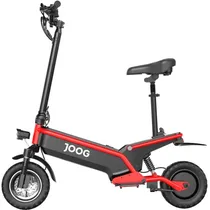 Patinete Scooter Eletrico Joog F1 / 10" / 500W / 48V - 13AH / 45 KM/ H / Suporta Ate 120KG / 110-220V ~ 50/ 60HZ - Vermelho/ Preto