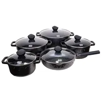 Jogo de Panela Jio 10 Peças Antiaderente Preto