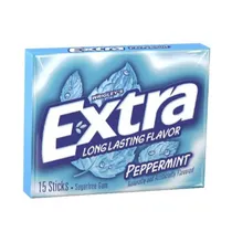 Wrigleys Extra Chicle Peppermint s/free 98GR