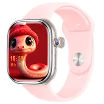 Relogio Inteligente Smartwatch Microwear Watch Ai 11 / 49MM / 5G / Sim Card / Wifi / Bluetooth / Chat GPT / Play Store / Camera / Chamada de Video / Audio / 4 Pulseiras - Dourado