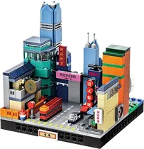 Blocos de Construção Wange City Microcosm Hong Kong - 3106 (362 Peças)