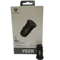 Vezr Carregador para Auto VC02 40W Black