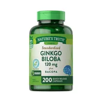 Vitaminas Nature's Truth Ginkgo Biloba 200 Cápsulas