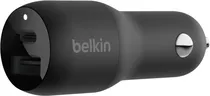 Carregador Veicular Belkin 37W CCB004BTBK USB-A/USB-C - Preto