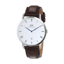 Relógio Analógico Masculino Daniel Wellington Dapper Bristol 1123DW - Prata/Marrom
