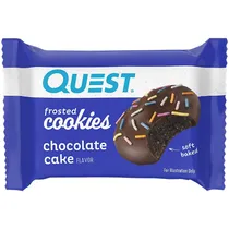 Quest Protein Protein Bar Frosted Cookies Chocolate Cake Plastico Azul