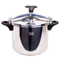 Panela de Pressão Ucc Life Em Alumínio Polido, 11 Litros