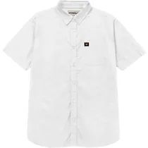Camisa Caterpillar Masculino Poplin s/s s Branco - 4020091-10110