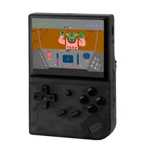 Consola Game Portatil Anbernic Gameboy Switch RG35XX / Recarregável / PS1/ PS2/ PSP / 3.5" / 64GB - Preto