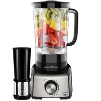 Liquidificador Britânia BLQ1380 Inox 1.200 Watts 3 Litros 12 Velocidades + Pulsar 220V ~ 50/60 HZ - Preto/Prata