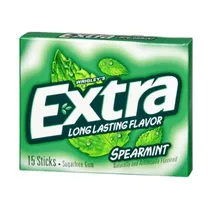 Wrigleys Extra Chicle Spearmint s/free 98GR