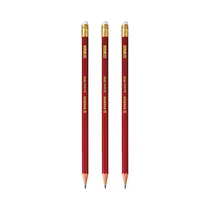 Lápiz de Grafito Con Borrador Stabilo Swano 4906 3693 Rojo 3 Unidades