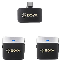 Microfone Boya BY-M1V4 Wireless USB-C (2TX+1RX)