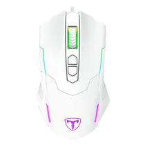 Mouse Gamer T-Dagger Brigadier T-TGM206W RGB 7200 Dpi USB - Branco