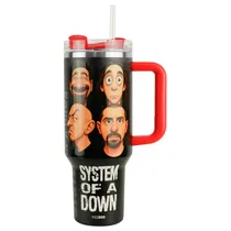 Copo Térmico Weedoo System Of A Down - 1.2L - com Canudo - Preto