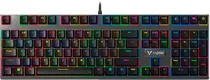 Teclado com Fio Rapoo V700RGB Black (Inglês)