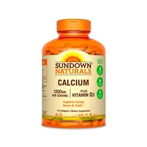 Calcium 1200MG + Plus Vitamina D3 - 170 Cápsulas Sundown