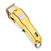 Maquina de Cortar Cabelo Wmark NG-2020B Profissional Sem Fio / 5800RPM / 2500MAH / Recarregável - Dourado