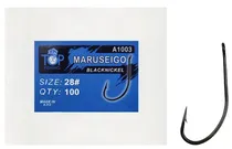 Anzol Top Fishing Maruseigo Black Nickel 28 com 100 Pçs