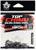 Anzol Top Fishing Chinu Black Nickel 0.8 com 50 Pçs
