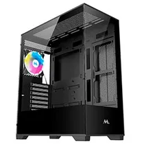 Gabinete Gamer Mtek MCG-AIR01-B Mid Tower / 1 Cooler RGB - Preto