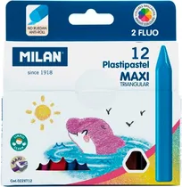 Lápis de Cera Milan 022XT12 (12 Cores)