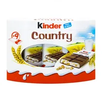 Chocolate Kinder Country com 9 Unidades Caixa 211.5G