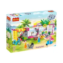 Cogo Bloques Cogo Girls Shopping  376PCS Plastico 6+ Años Multicolor