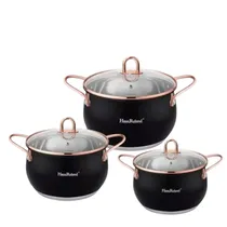 Set de Ollas Haus Roland HR109-2 de Acero de 2 MM de 6 Piezas