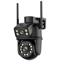 Câmera de Segurança Mannatech SWD2380-Q25H Smart Wi-Fi / 360° - Preto