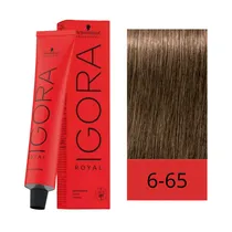 Crema de Coloración Schwarzkopf Igora Royal 6-65 Rubio Oscuro Marrón Dorado 60GR